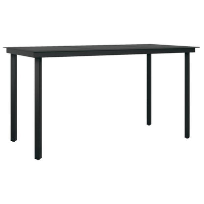 Tuinset – Tuinmeubel Set – Buitenset – Terrasmeubilair – Balkonset – Zwart – 5-Delig – Weerbestendig Hout – Lichtgewicht & Verplaatsbaar