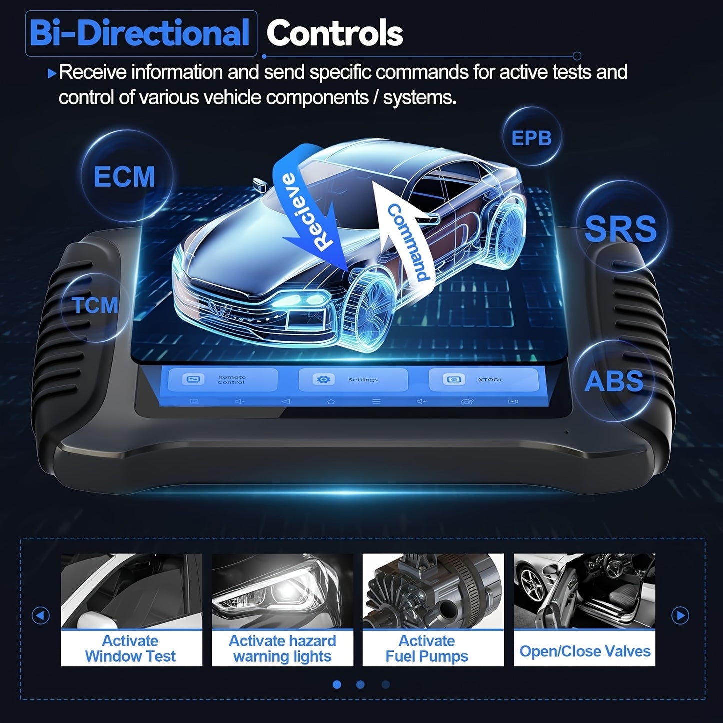 Autodiagnosetool – Auto OBD Scanner – Foutcode Scanner – Voertuig Diagnosesysteem – Diagnosescanner – Bidirectionele Bediening – 3 Jaar Gratis Updates