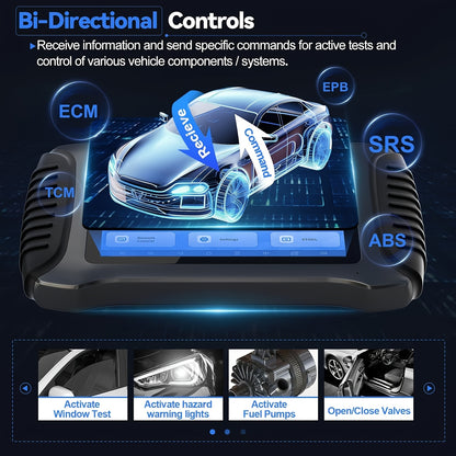 Autodiagnosetool – Auto OBD Scanner – Foutcode Scanner – Voertuig Diagnosesysteem – Diagnosescanner – Bidirectionele Bediening – 3 Jaar Gratis Updates