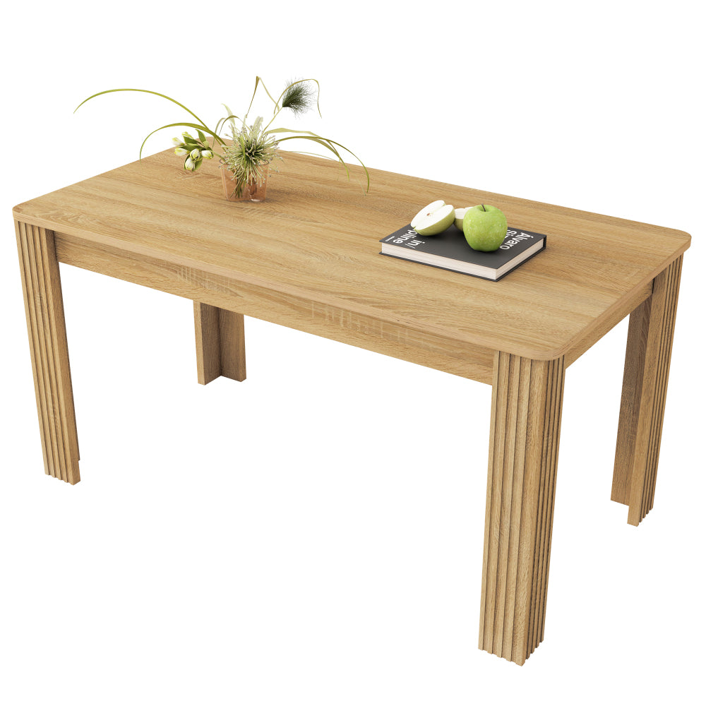 Eettafel – Eetkamertafel – Keukentafel – Tafel – Tafeltje – Rechthoekig – Natuurlijk Eikenhout – Stevige Vierpoot – Minimalistisch Design