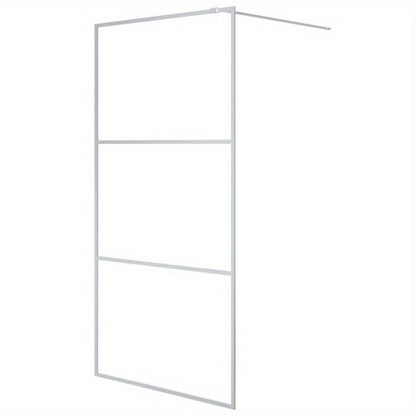 Douchewand – Douchedeur – Douchewand Inloopdouche – Douchepaneel – Zilver – Gehard Veiligheidsglas – 100x195 cm – Eenvoudige Montage