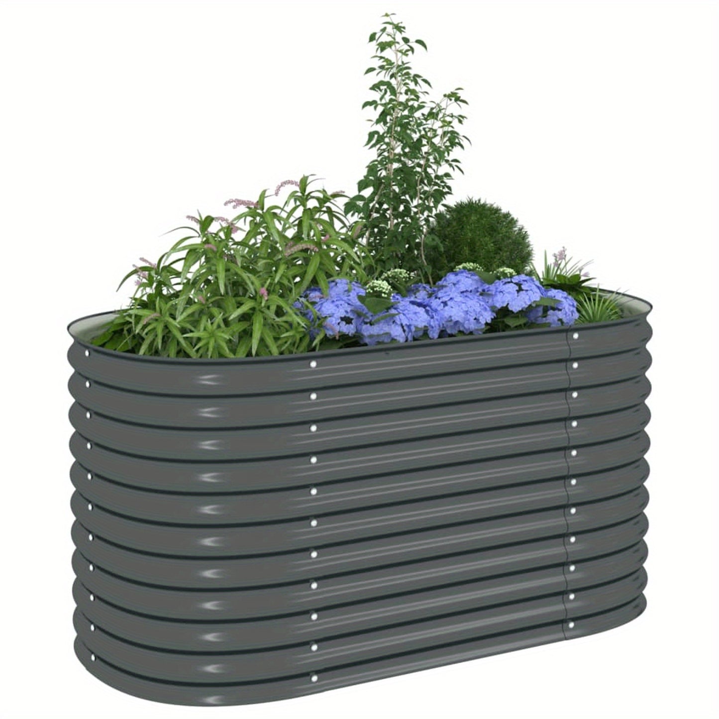 Hoogtebak Tuin – Verhoogd Plantenbed – Moestuinbak – Kruidenbak – Bloembak – Gegalvaniseerd Staal – Weerbestendig – 160x79x81 cm – Duurzaam & Comfortabel