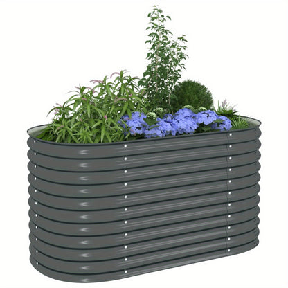 Hoogtebak Tuin – Verhoogd Plantenbed – Moestuinbak – Kruidenbak – Bloembak – Gegalvaniseerd Staal – Weerbestendig – 160x79x81 cm – Duurzaam & Comfortabel
