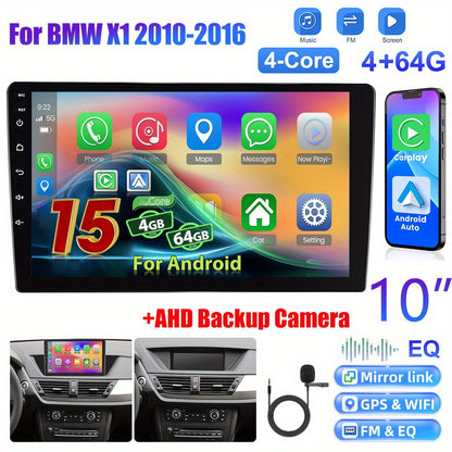 Android 15 Autoradio – Multimedia Systeem – Navigatie – Touchscreen Radio – Inbouw Radio – 10 Inch HD Display – Draadloos CarPlay & Achteruitrijcamera