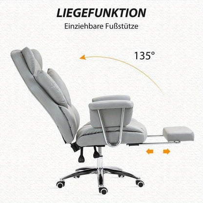Verstelbare Bureaustoel – Ergonomische Kantoorstoel – Draaistoel – Gaming Stoel – Bureaustoel Met Wieltjes – Ergonomische Lendensteun – Stabiel Metalen Frame