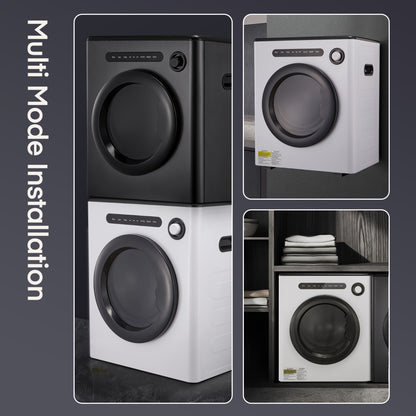 Wasdroger – Tumble Dryer – Ventilatiedroger – Droogkast – Compacte Droger – 4 kg – 6 Automatische Programma’s – Smart Drying System – Dubbele Temperatuurbeveiliging – Stapelbaar