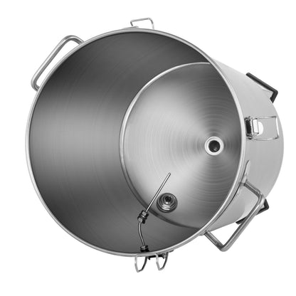 Brouwketel – Gistingstank – Maischketel – Fermentatievat – Bierbrouwketel – 16 Gallon Capaciteit – Voedselveilig 304 RVS