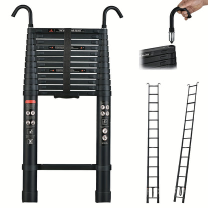 Uittrekbare Aluminium Ladder – Telescopische Ladder – Opvouwbare Ladder – Steiger – Klapplegger – 5 Meter Hoogte – Max. Draagvermogen 150 Kg
