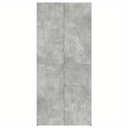 Schoenenkast – Schoenenrek – Schoenenopberger – Schoenenkastje – Schoenenmeubel – Verticale Ruimtebesparing – Duurzaam Hardhout – Beton-Grijs