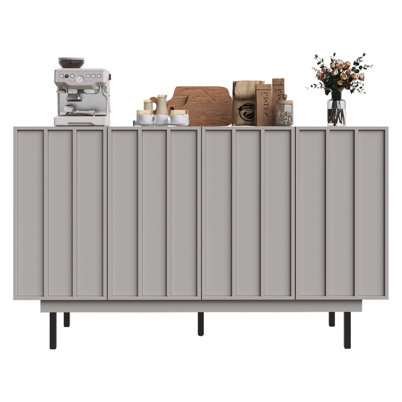 Dining Room Cabinet 140×38×82cm, Unique Design Storage Cabinet for Dining or Living Room, Freestanding Minimalist Sideboard in Gray,  Spacesaving Furniture, Sleek Storage Unit, Highquality Materials, Sturdy Cabinet, Versati