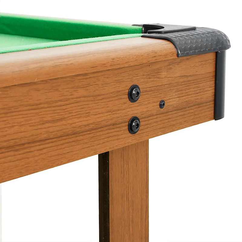Biljarttafel – Pooltafel – Speltafel – Tafelbiljart – Game Table – Compact 4-voet – Houtlook Bruin