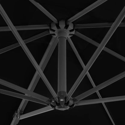 Parasol – Zonnescherm – Luifel – Schaduwdoek – Drijvende Parasol – 250 X 250 Cm – Aluminium Paal – Verstelbaar En Draaibaar