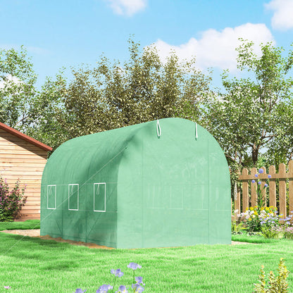 Tunnelkas – Kweekkas – Serre – Groeikas – Tuinkas – Duurzaam Metalen Frame – UV-bestendig Kunststof Met Ventilatieramen