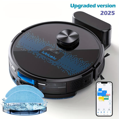 Robotstofzuiger – Robotvacuum – Dweilrobot – Stofzuigrobot – Slimme Robot – 4000Pa Zuigkracht – 150 Minuten Gebruikstijd – 24 No-Go Zones – Stil 56dB