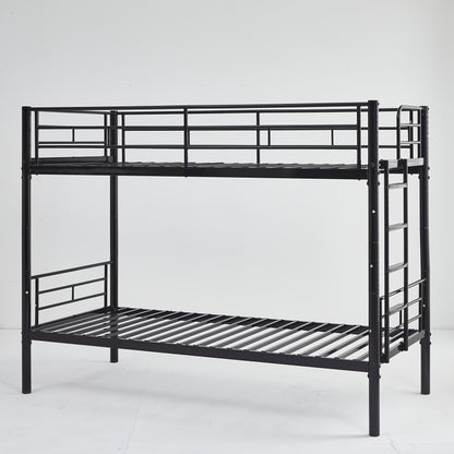 Stapelbed – Hoogslaper – Kinderbed – Tweekoonsbed – Etagenbed – Gedeeld Bed – Met Veiligheidsleuningen – Stevig Metalen Frame – 90x200 cm – Omschakelbaar tot 2 Eenpersoonsbedden