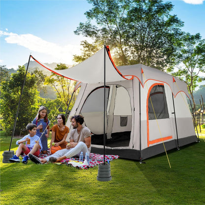 Tent – Kampeertent – Tunneltent – Familietent – Outdoors Tent – Ruim 4-6 Personen – Waterdicht Polyester Met Binnentent & Draagtas