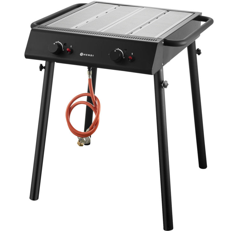 Gasbarbecue – Gas Grill – Buitenbarbecue – Tafelbarbecue – Portable Grill – 9,5 kW Vermogen – RVS Behuizing