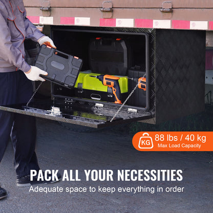 Aluminium Gereedschapskist – Opbergbox – Trailerkist – Vrachtwagendoos – Camperkist – Waterdicht – Stevig 91,4x61x61 cm