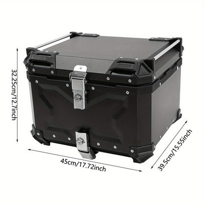 Motorkoffer – Topkoffer – Motor Bagagebak – Motorbox – Helmopberger – 65 Liter – Duurzaam Aluminium