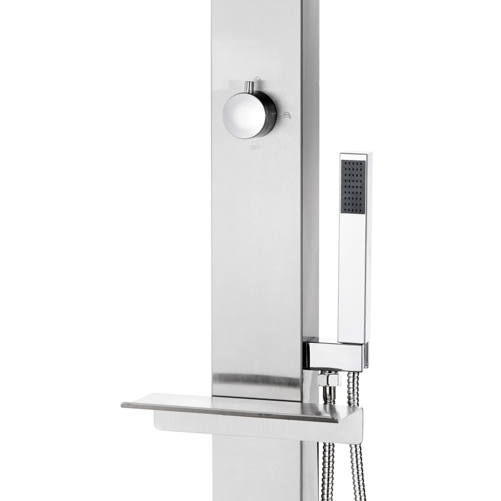 Buitendouche – Tuindouche – Zwembaddouche – Solar douche – Campingdouche – RVS 220 cm – Weerbestendig staal