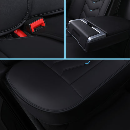 Car Seat Covers Full Set, Fit For Opel Astra, Corsa, Insignia, Mokka, Crossland, Vectra, Fiesta, Grandland X, Faux Leather Car Seat Protector, All Season Universal Car Seat Cushion, Adjustable Car Seat Covers Front Seats And