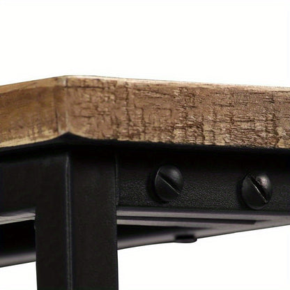 Wall Table Made of Solid Recycled Teak Wood, Measuring 90X30X76 Cm, Standing Shelf