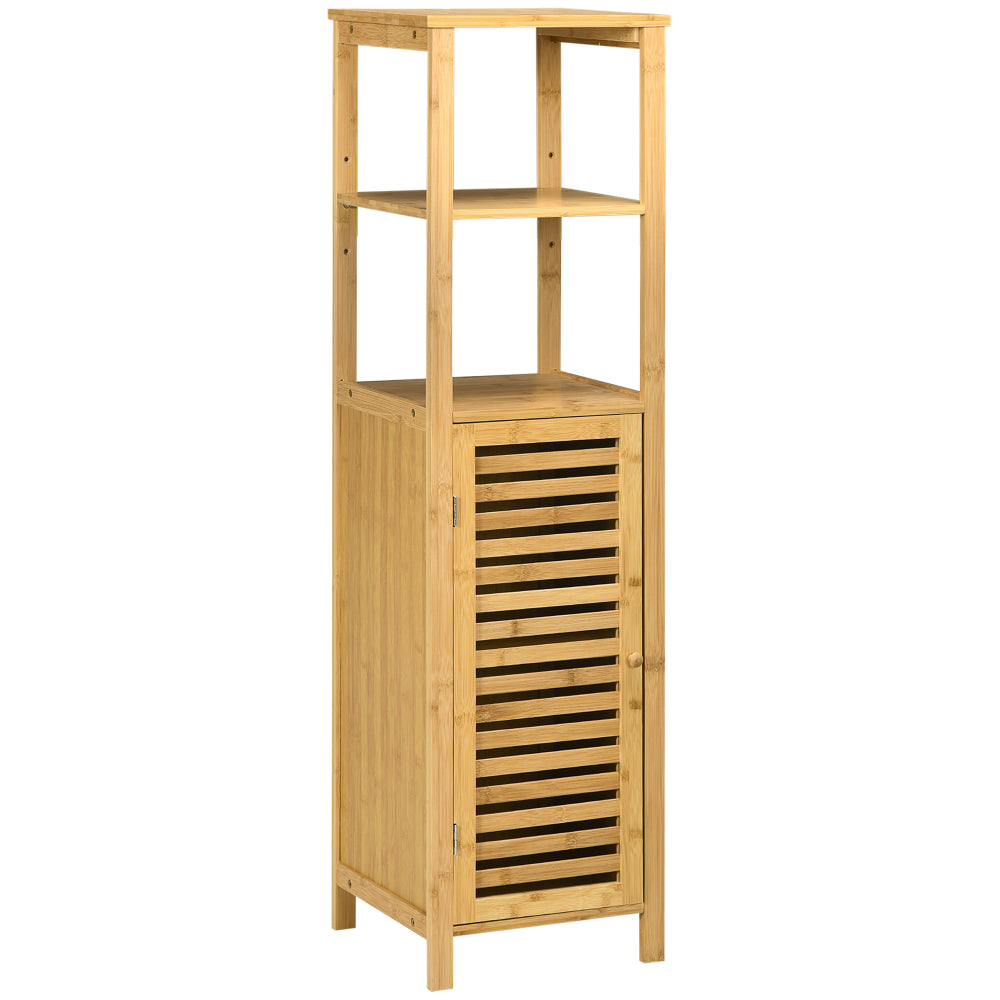 Hoogte Verstelbaar Badkamerkastje – Badkamermeubel – Opbergkast – Wandkast – Opbergkastje – Natuurlijk Houtlook – Verstelbare Hoogte 33-120 cm – Wandmontage Space Saver