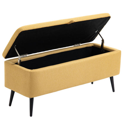 Opbergbank – Opbergbank – Zitbank – Opbergkist – Bank Met Opbergruimte – Kunstlederen Bekleding – Houten Frame – 150 kg Draagkracht – 101x38,5x44,5 cm – Direct Gebruiksklaar