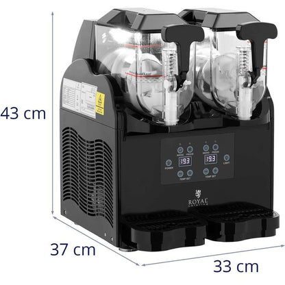Slushmachine – Slush Puppie Maker – Granitor – Ijsmachine – Slush Puppy Machine – Dubbele 2 x 3L Tanks – Krachtige 380W Koeling