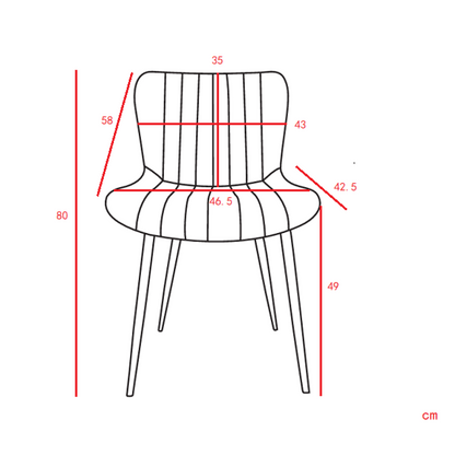 Groene Eetkamerstoelen – Stoelen – Dining Chairs – Armloze Stoelen – Keukenstoelen – PU-Lederen Zitting – Stevig Massief Hout Frame