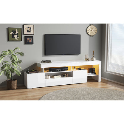 TV Meubel – TV Kast – Mediameubel – Tv Dressoir – Tv meubel wit – Geschikt voor 85 Inch – 3 Royale Kasten – Duurzaam Onderhoudsvriendelijk Materiaal