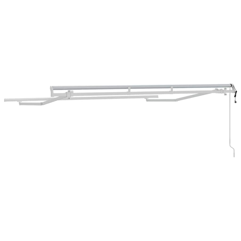 Inklapbare Zonwering – Terraszonwering – Buitenluifel – Schaduwdoek – Zonbescherming – Stevig Metalen Frame – 3,5 x 2 Meter – Wit
