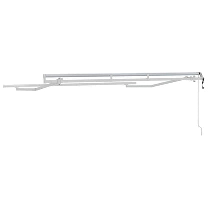 Inklapbare Zonwering – Terraszonwering – Buitenluifel – Schaduwdoek – Zonbescherming – Stevig Metalen Frame – 3,5 x 2 Meter – Wit