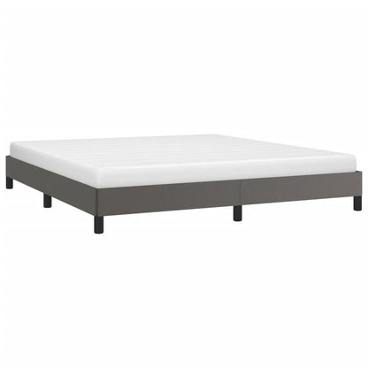Modern Bed Frame - Heavy-Duty Platform Bed with Removable Headboard, Easy Assembly, Sturdy Wooden Construction, Space-Saving Design for Small Rooms - Ideal for Apartments, Dorms, Studios - Neutral Gray Bedroom Furniture, Dorm