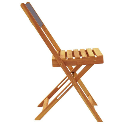 Inklapbare Tuinstoelen – Opvouwbare Stoelen – Buitenstoelen – Campingstoelen – Massief Acaciahout – Polyester Stof – Draagvermogen 110 Kg