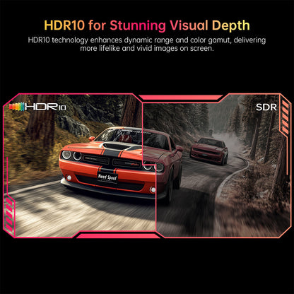 27 Inch Curved Gaming Monitor – Gaming Scherm – Game Monitor – PC Monitor – 2K Monitor – 180Hz Refresh Rate – QHD 2560x1440 Resolutie – 1ms Reactietijd – HDR10 & FreeSync G-Sync