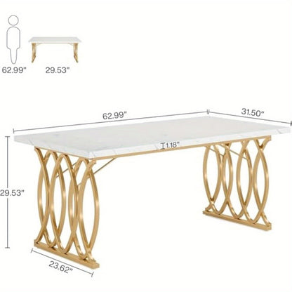 Bureau – Bureautafel – Computertafel – Kantoortafel – Werkplek – 160 cm Breed – Stevig Houten Frame
