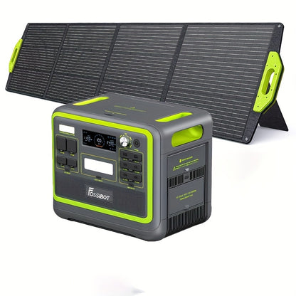 Powerstation – Zonnegenerator – Draagbare Accu – Noodstroomvoorziening – Camping Generator – 2048Wh Capaciteit – 2400W 1,5 uur Snelladen