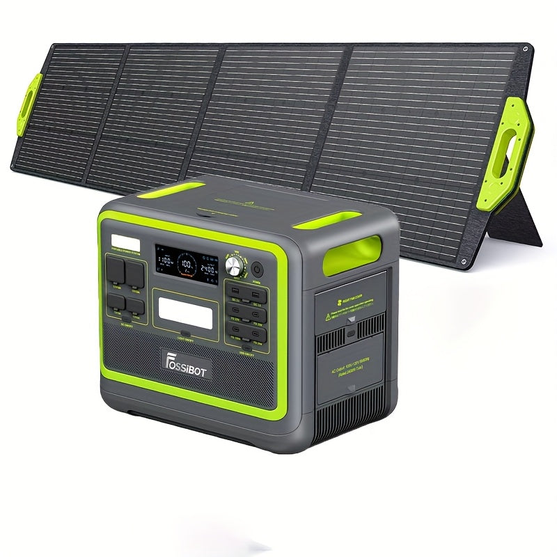 Power Station – Draagbare Generator – Noodstroomaggregaat – Mobiele Stroomvoorziening – Solar Generator – 2048Wh LiFePO4 Batterij – 2400W Continu Vermogen – Snelladen 1,5 uur – Zwart