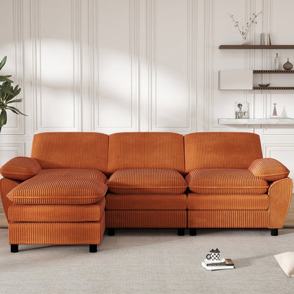 Driezitsbank Zwart – Sofa – Bank – Slaapbank – Fauteuil – Comfortabel Gestoffeerd – Incl. Ottoman – Houten Frame