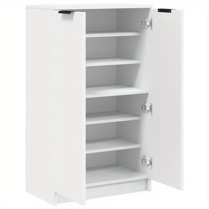Schoenenkast – Schoenenrek – Schoenenopberger – Halmeubel – Schoenenbankje – Wit – Compact 59x35x100 cm – Duurzaam Hout