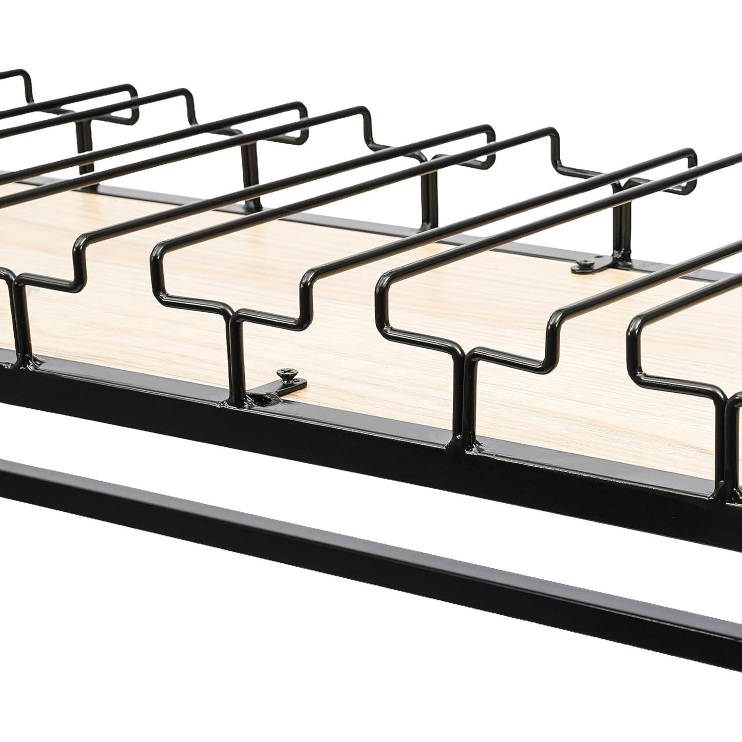 Wijnrek Plafond – Wijnhouder – Glazenrek – Flessenrek – Vintage Wijnsysteem – Verstelbare Hoogte – Zwart Metaal – Capaciteit 34 KG – Inclusief Glashouders