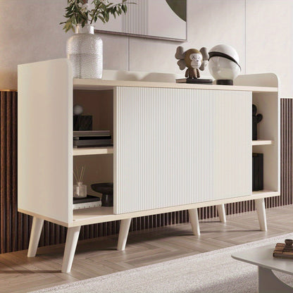 Dressoir – Ladekast – Opbergkast – Buffetkast – Kast – Modern – MDF Materiaal – 117,5 cm – Wit Houtlook