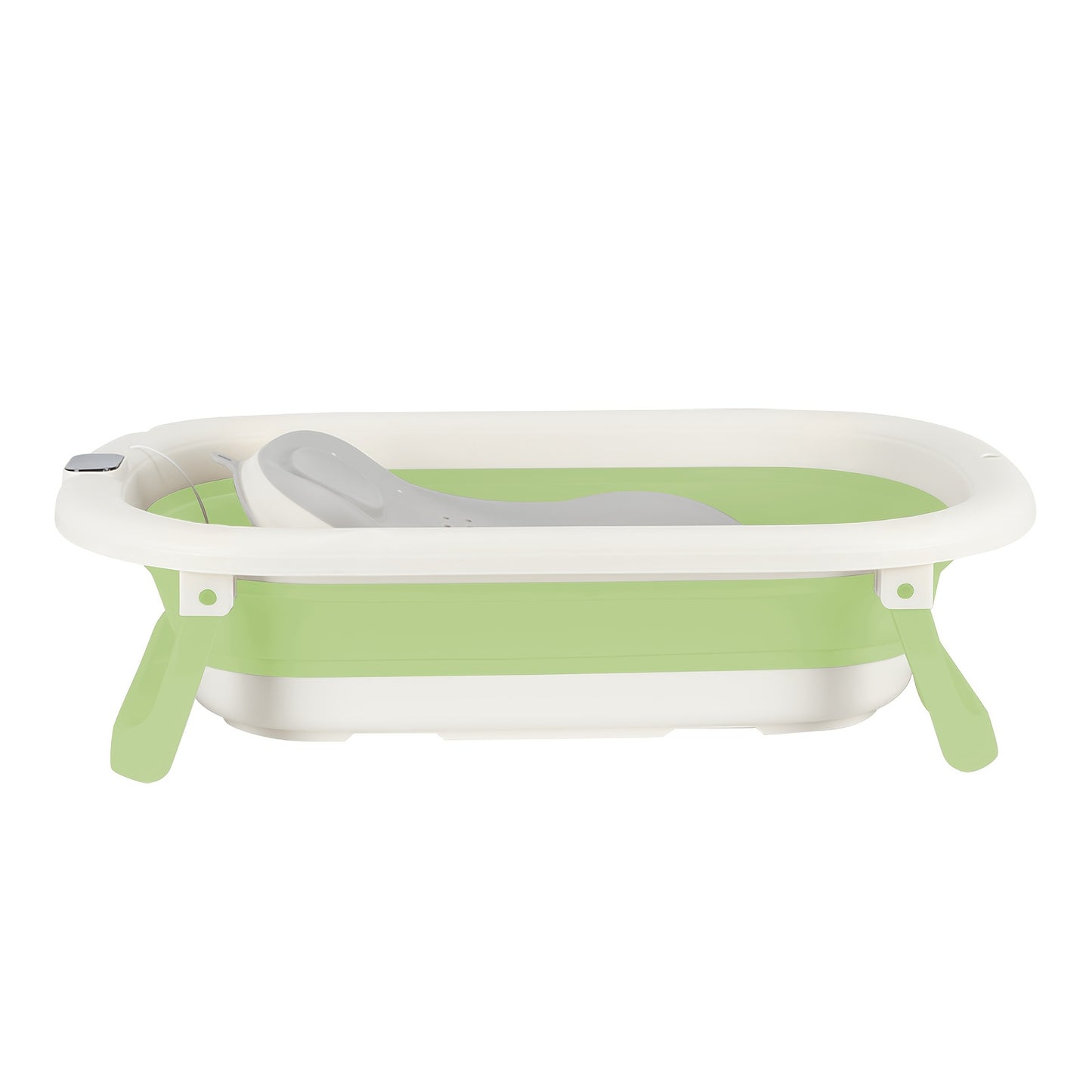 Collapsible Pet Bathtub and Washing Station - Portable Dog Bath Tub with Drain Plug, Space-Saving Bathing Basin & Multi-Purpose Laundry/Storage Basket, Lightweight Non-Slip Design, Compact Foldable Bath Tub for Small Dogs, Ea