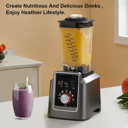Blender – Keukenmixer – Smoothiemaker – Sapmaker – IJscrusher – 2 Liter Inhoud – Automatische Programma’s