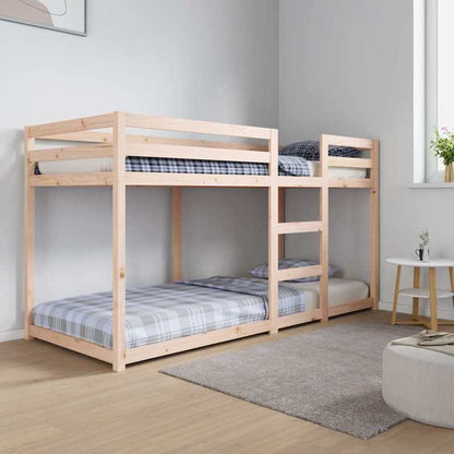 Houten Stapelbed – Hoogslaper – Kinderbed – Etagenbed – Bunkbed – Verstelbare Hoogte 5-Standen – 80x200 cm – Vouwbaar – Zonder Metaal – Lichtgewicht en Ruimtebesparend