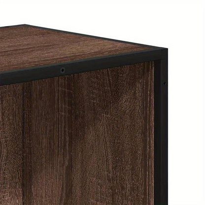 Bookshelf 60X35X139 Cm Made of Treated Wood in Brown Oak Color. Vertical Shelves, Sturdy And Durable, Attractive, Ample Storage Space, Smooth Surface, Moisture-Resistant, Warp-Resistant, And Split-Resistant, Suitable for Offi