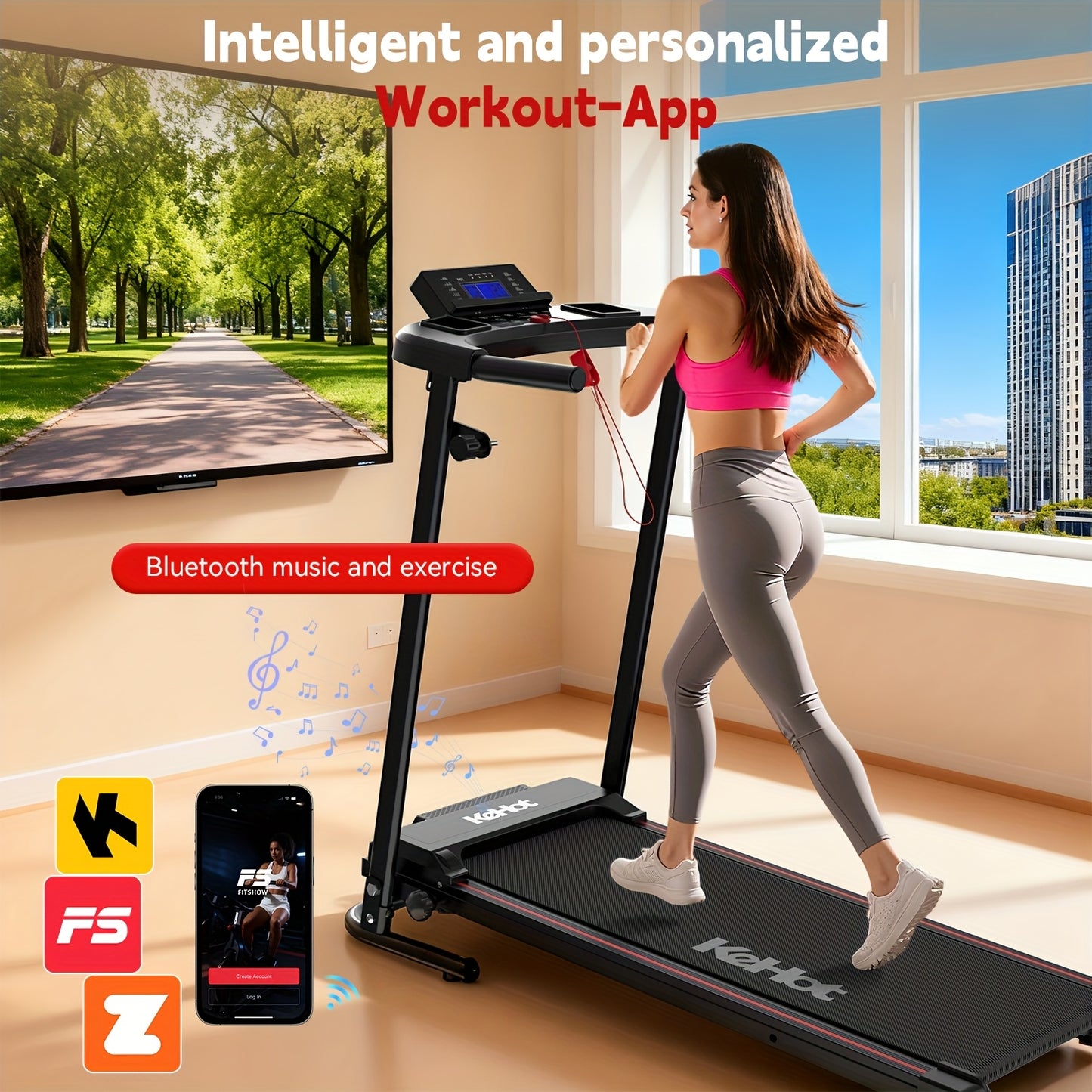 Loopband – Wandelband – Hardloopband – Treadmill – Walking Pad – Inklapbaar Design – Verstelbare Helling – App Compatibel