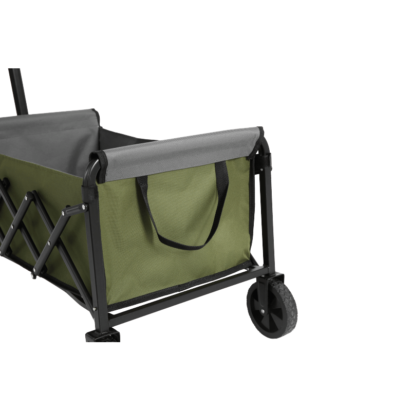 Bolderkar – Steekwagen – Opvouwbare Kar – Transportkar – Tuinkar – Lichtgewicht & Opvouwbaar – Robuust Stalen Frame Army Groen
