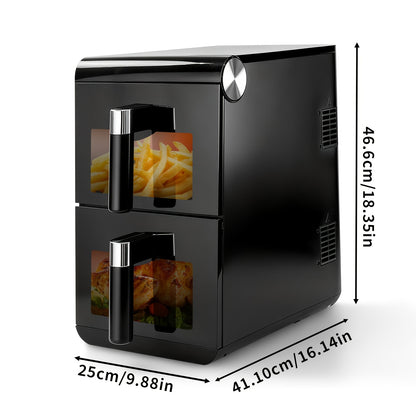 16L Large-Capacity Air Fryer | Two-Tier Design for Simultaneous Cooking of Different Foods, Iron and Plastic Construction, 220V-240V, 2800W, Citybee Brand